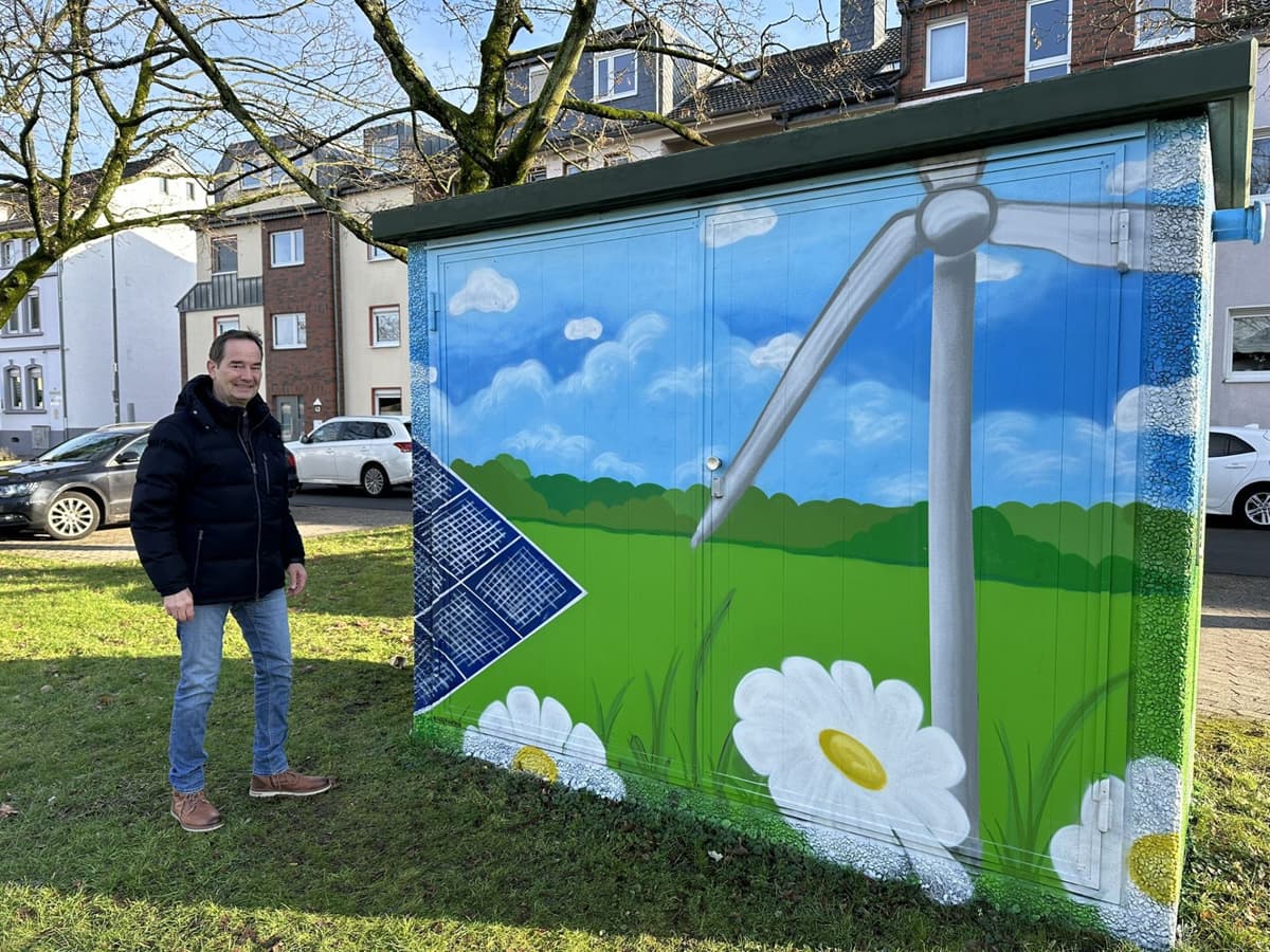 Gasregelstation an der Schützenstraße erstrahlt dank CDU nun in kunstvoller Gestaltung